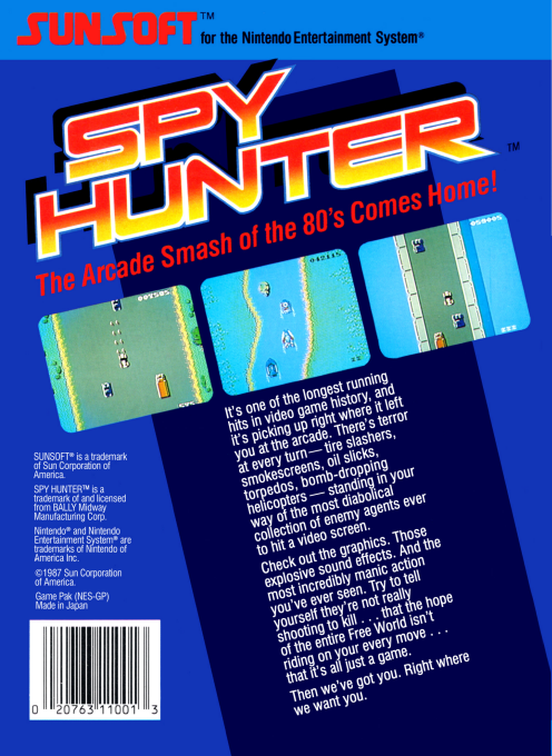 Spy Hunter (Nintendo NES)