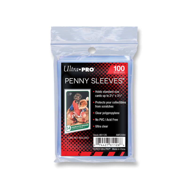 2.5" x 3.5" Soft Sleeve (Penny Sleeve) 100 Count Pack (Ultra Pro)