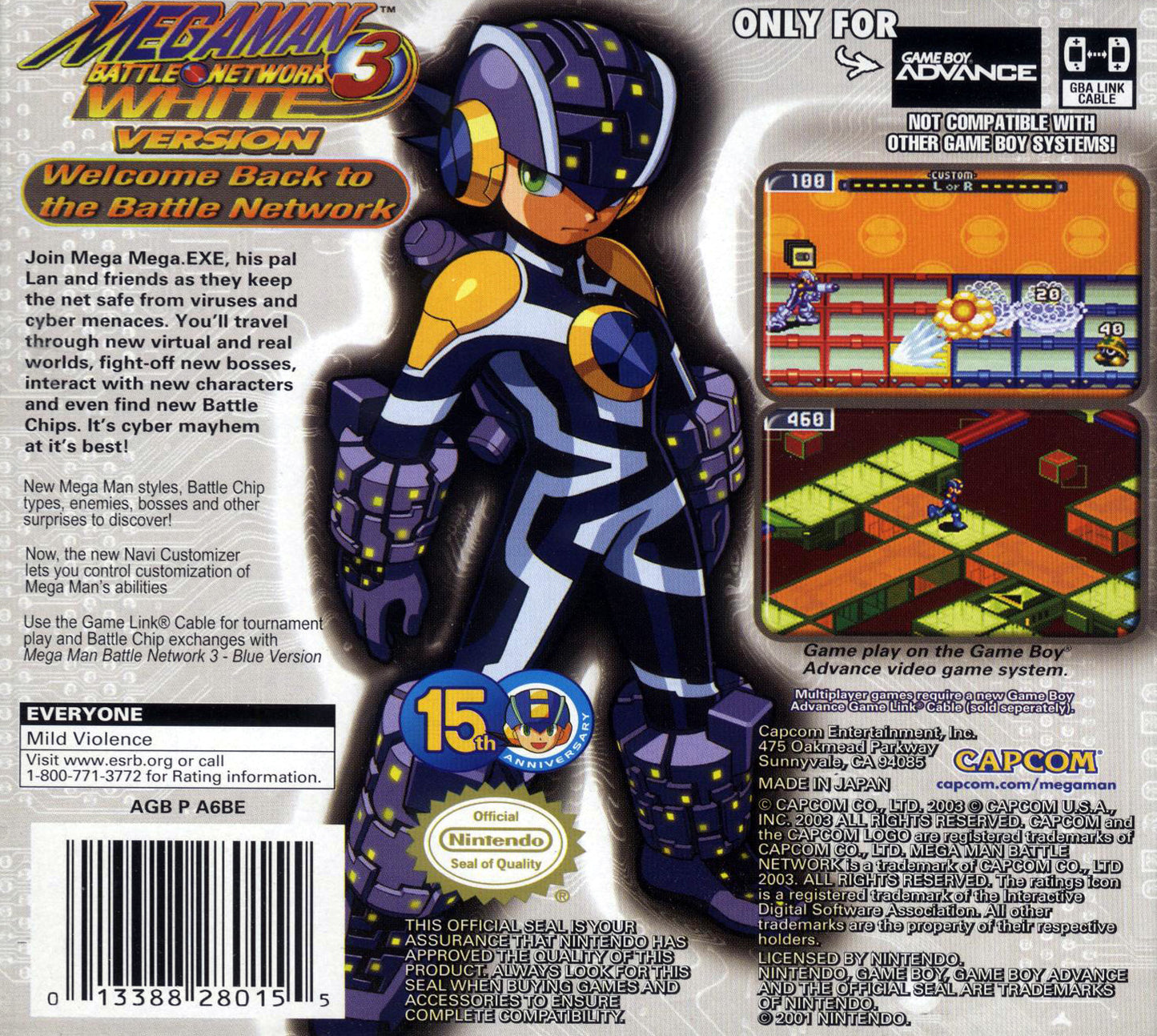 Mega Man Battle Network 3: White Version (Gameboy Advance, 2002)