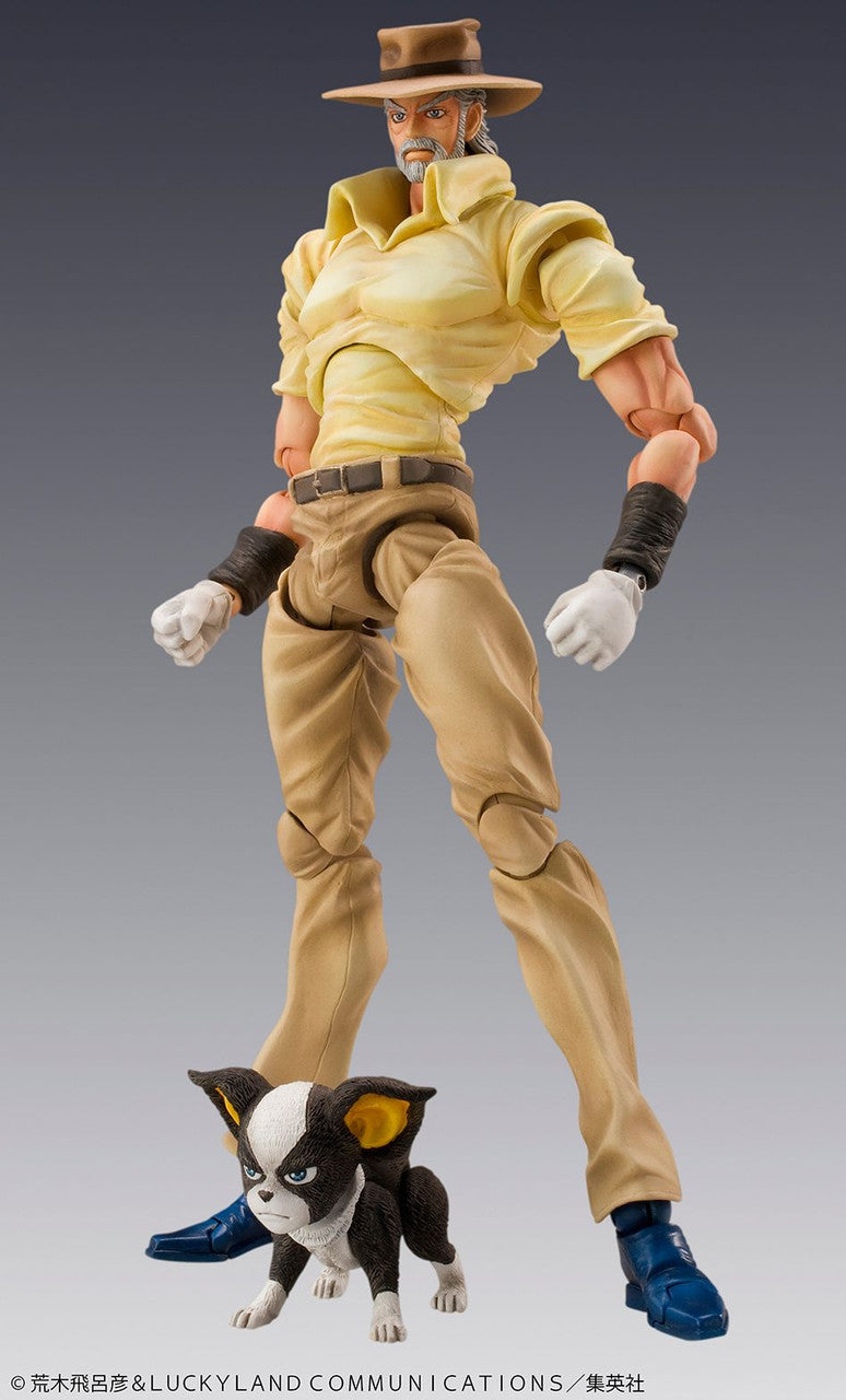 JoJo’s Bizarre Adventure: Stardust Crusaders – Joseph Joestar & Iggy Super Action Statue Figure (Medicos)