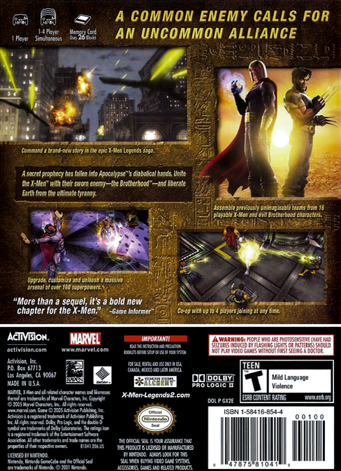 X-Men: Legends II - Rise of Apocalypse (Nintendo GameCube)