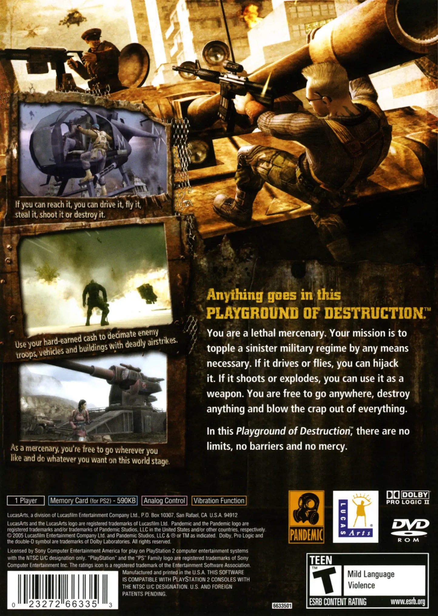 Mercenaries: Playground of Destruction (PlayStation 2)