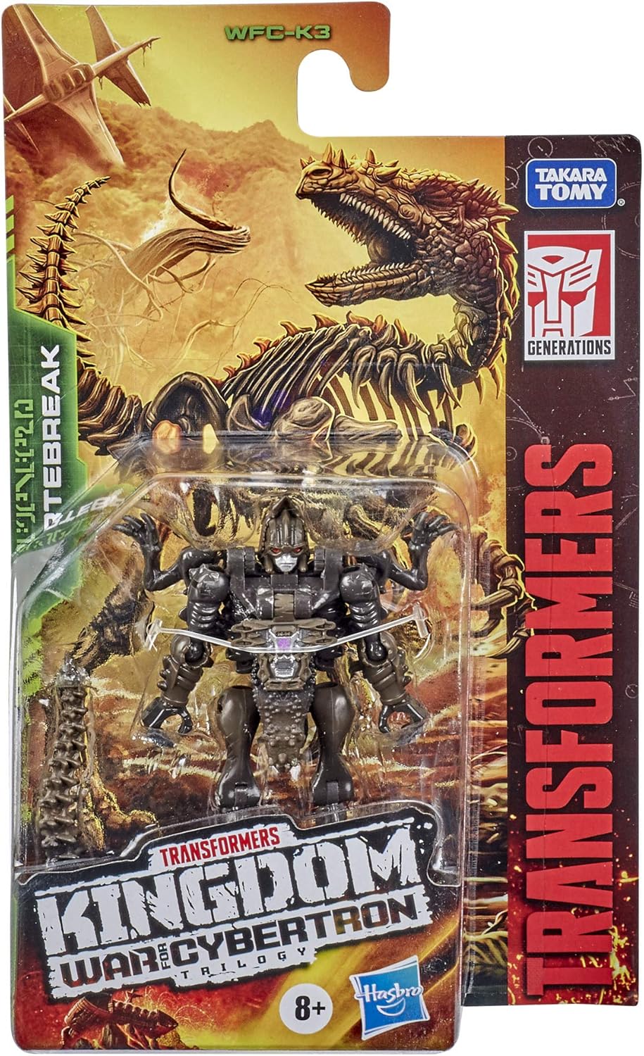 Transformers War for Cybertron: Kingdom - Vertebreak - Core Class Action Figure (Hasbro / Takara Tomy)