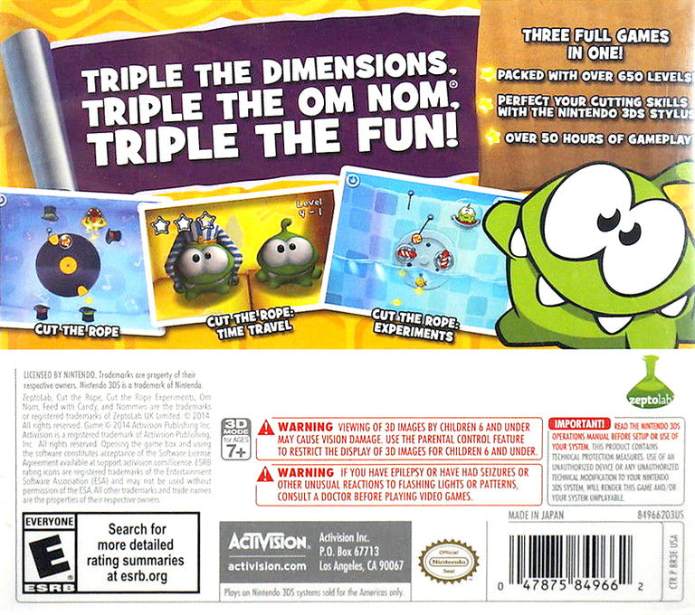 Cut The Rope: Triple Treat (Nintendo 3DS)
