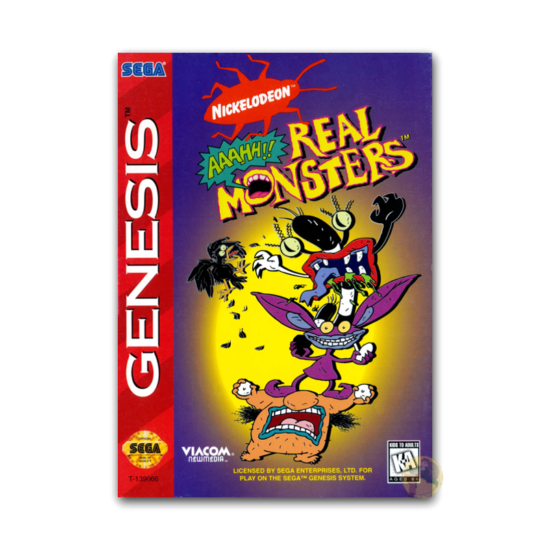aaahh real monsters sega genesis AAAHH!! Real Monsters (Sega Genesis) – Spanky's Loot Stash