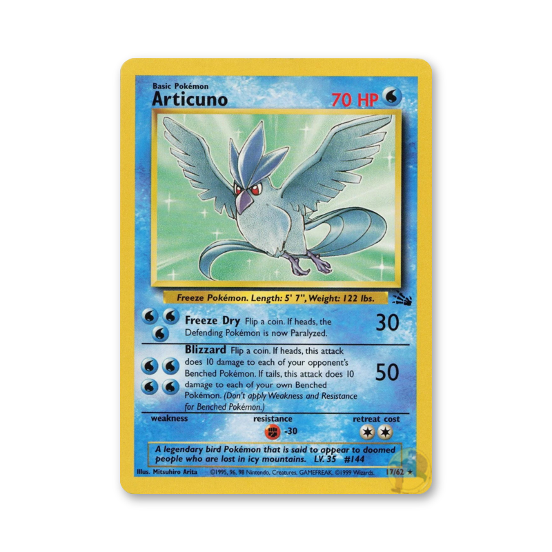 Articuno (Unlimited) - 17/62 (Fossil)
