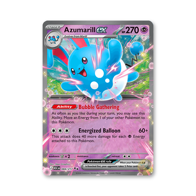 Azumarill ex - 084/217 (Ascended Heroes)