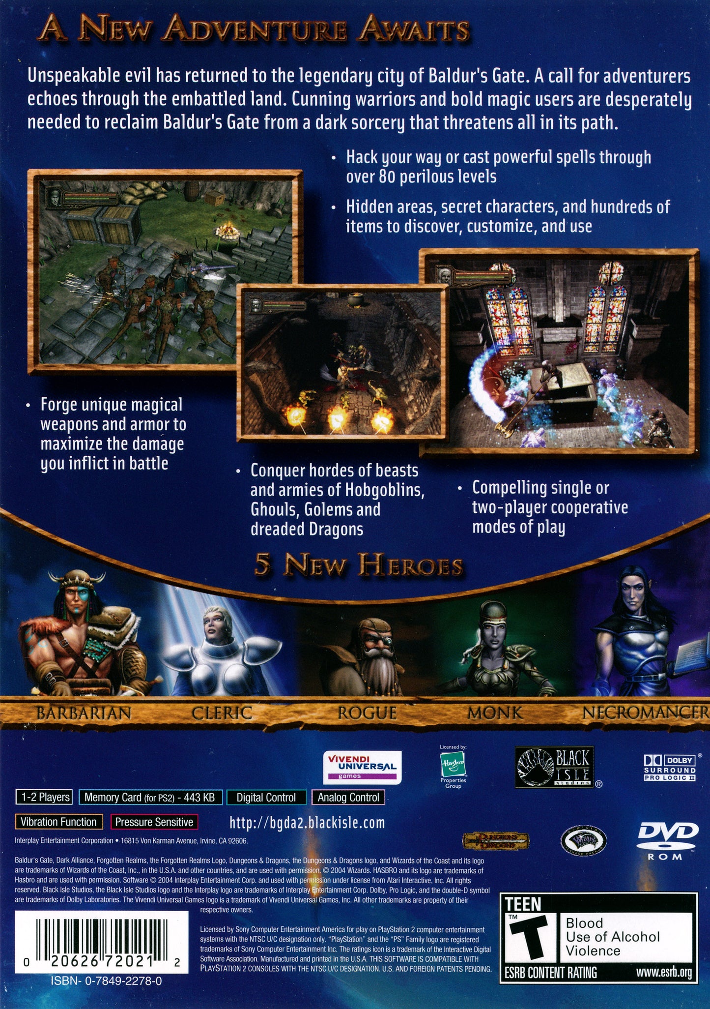 Baldur's Gate: Dark Alliance II (PlayStation 2)