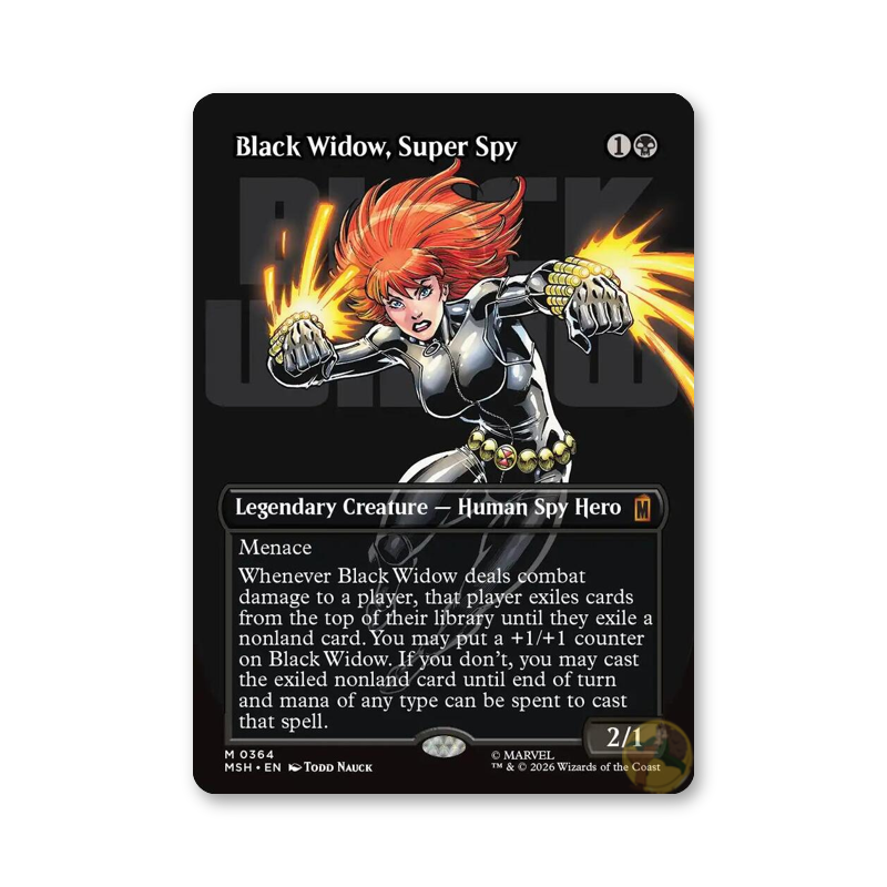 Black Widow, Super Spy (Borderless) - 0364 (Marvel Super Heroes)