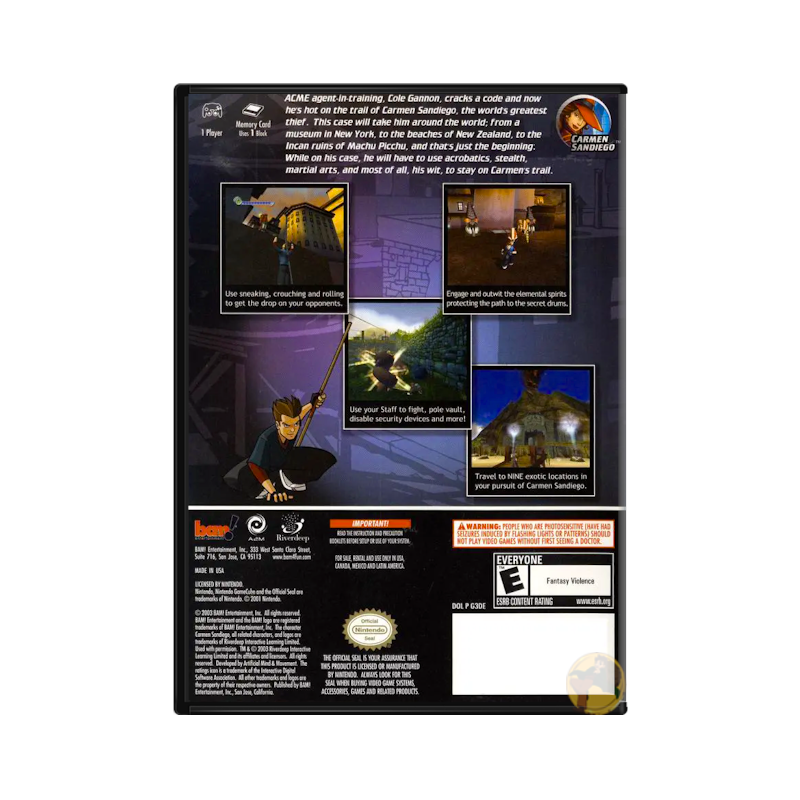 Carmen Sandiego: The Secret of the Stolen Drums (Nintendo GameCube)