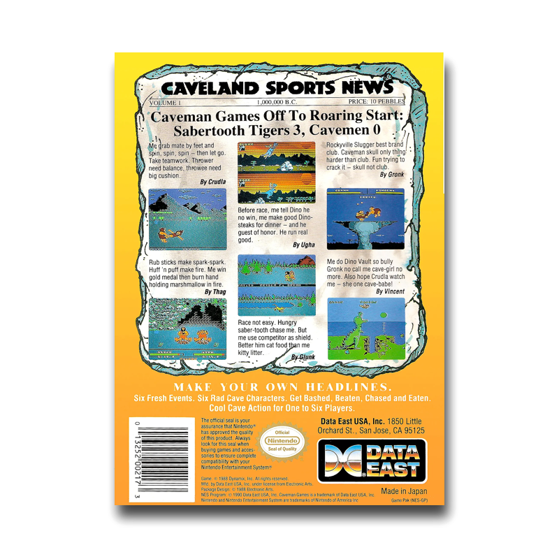 Caveman Games (Nintendo NES)