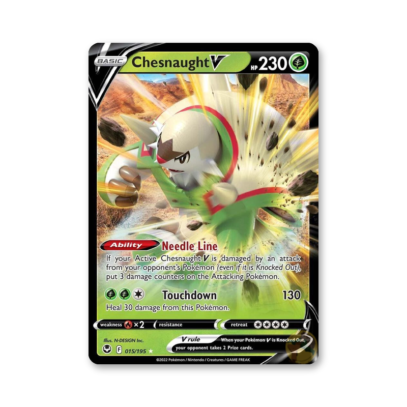 Chesnaught V - 015/195 (Silver Tempest)