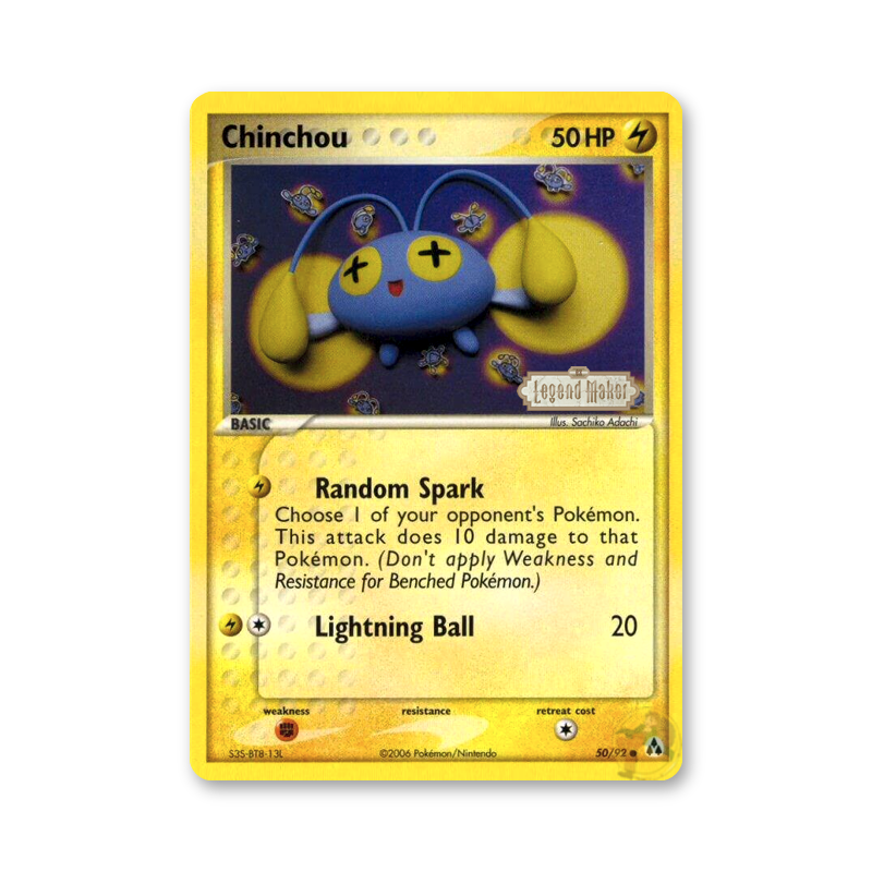 Chinchou (Stamped) - 50/92 (EX Legend Maker)