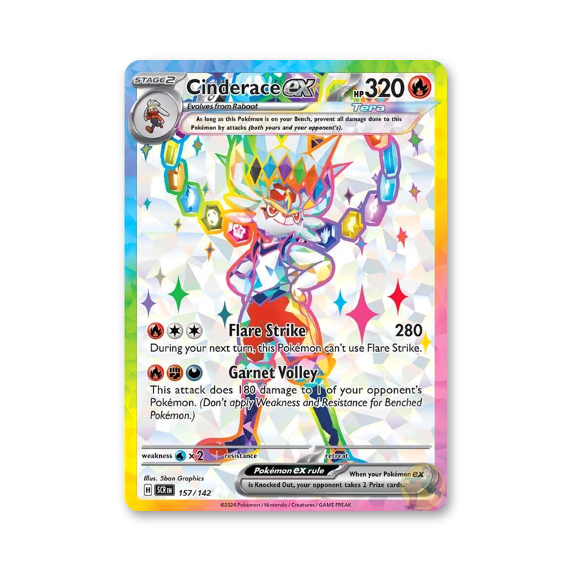 Cinderace ex - 157/142 (Stellar Crown)