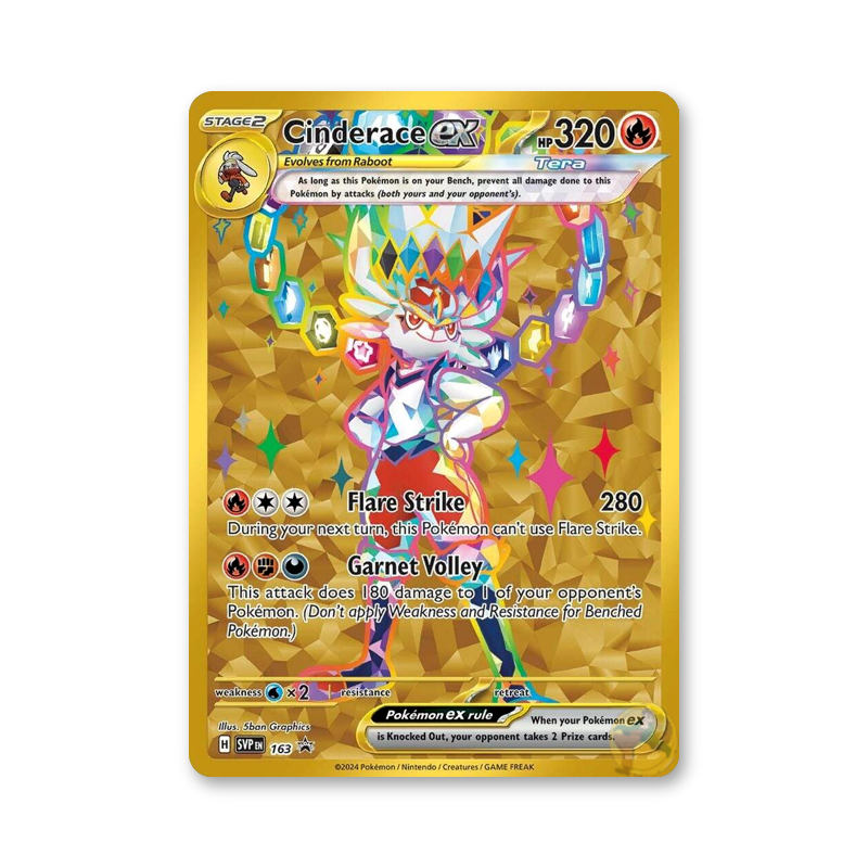 Cinderace ex - 163 (Scarlet & Violet Promo Cards)