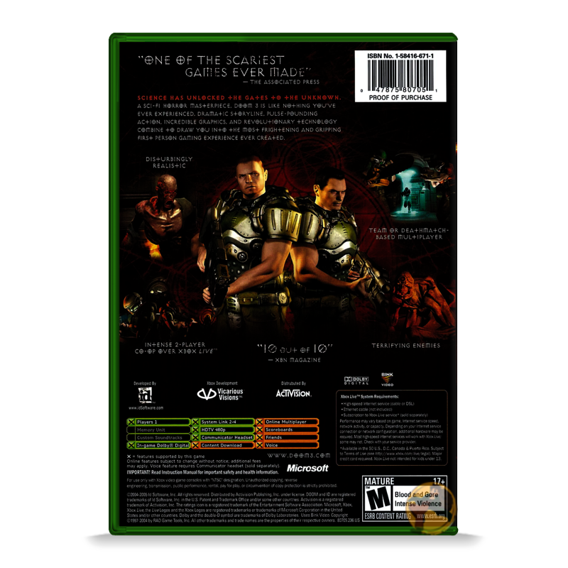 DOOM 3 (Microsoft Xbox)