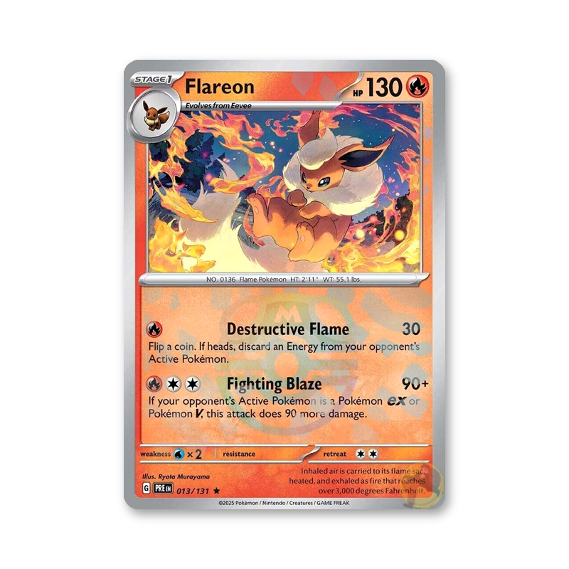 Flareon (Master Ball Pattern) - 013/131 (Prismatic Evolutions)