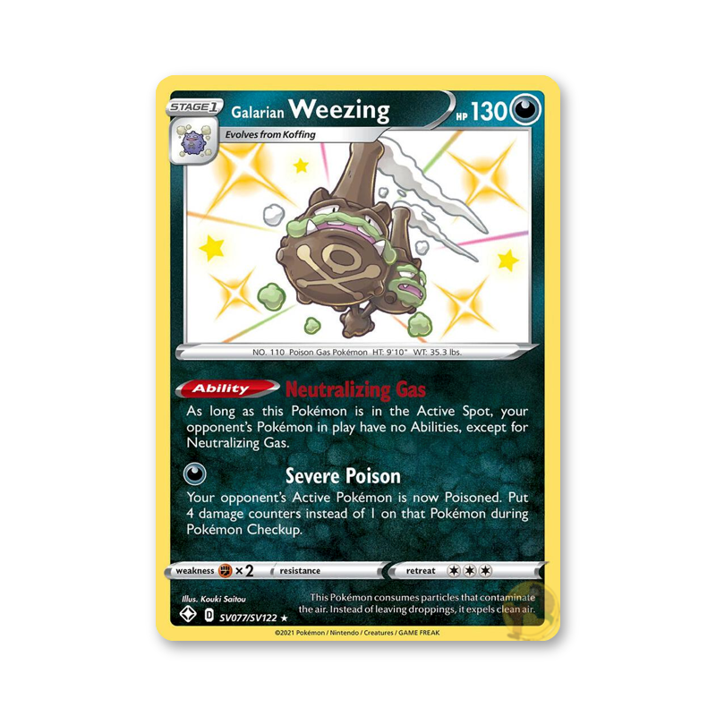 Galarian Weezing - SV077/SV122 (Shining Fates: Shiny Vault)