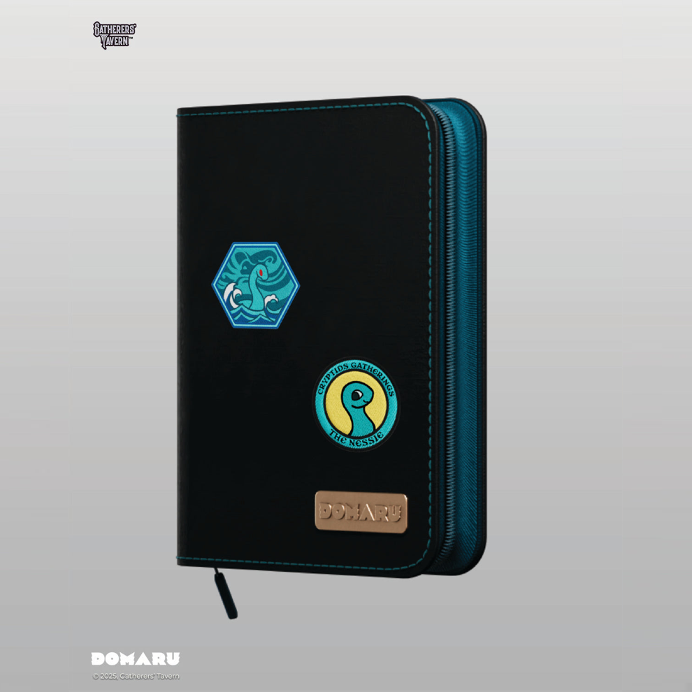 Gatherers' Tavern - Domaru Binder: 4-Pocket Cryptids Collection - Turquoise Loch
