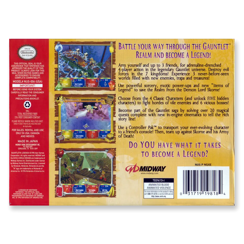 Gauntlet Legends (Nintendo 64)