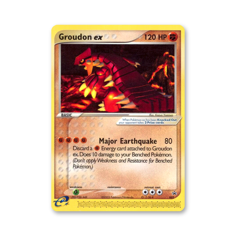 Groudon ex - 002 (Nintendo Power Magazine) (Nintendo Promos)