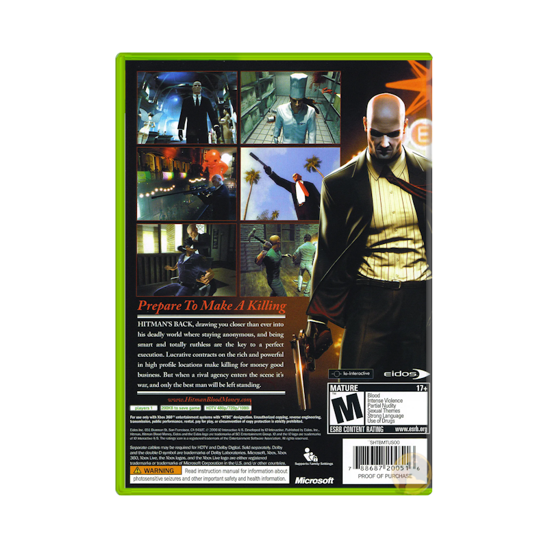 Hitman: Blood Money (Xbox 360)