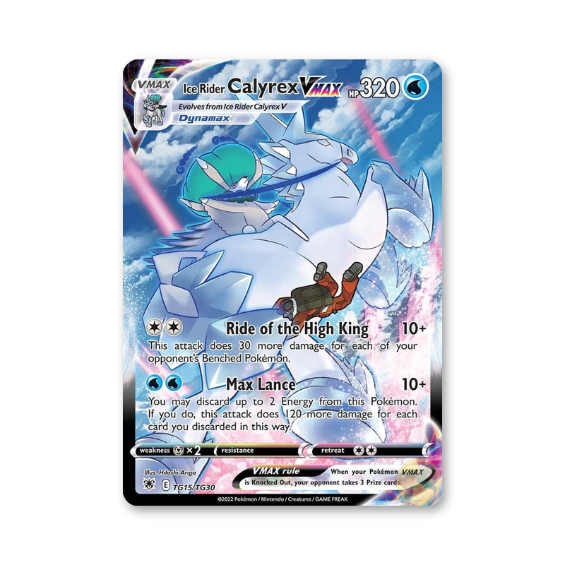 Ice Rider Calyrex VMAX - TG15/TG30 (Astral Radiance Trainer Gallery)