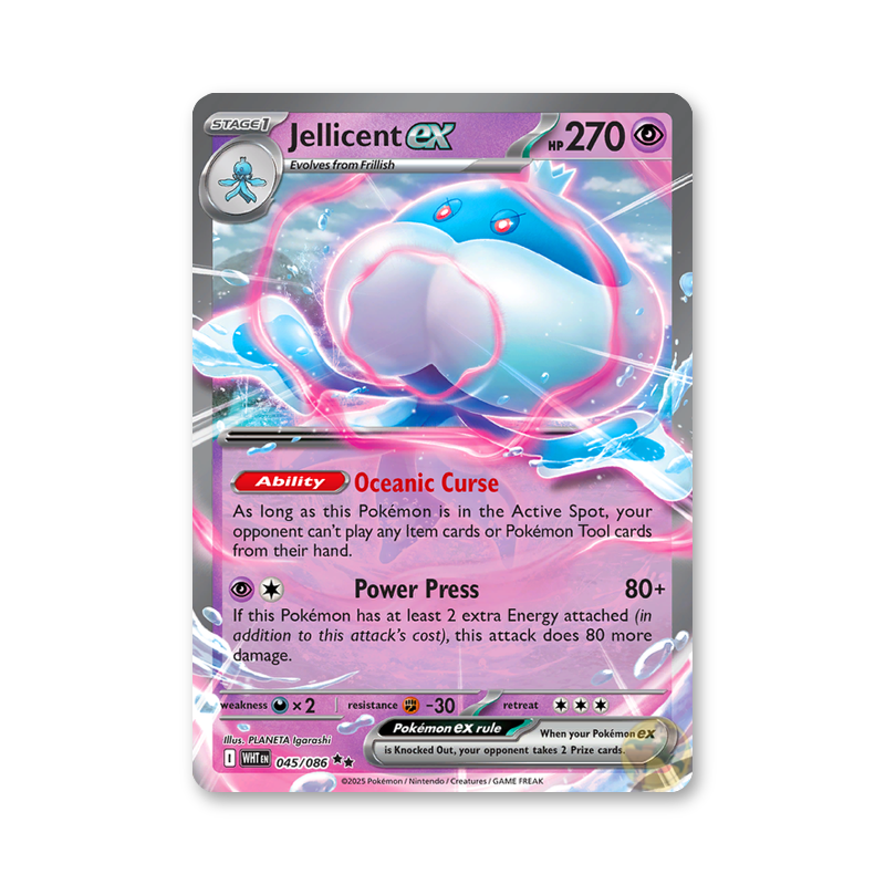 Jellicent ex - 045/086 (White Flare)