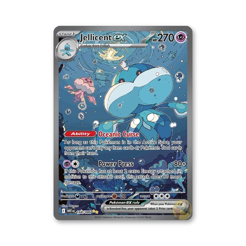 Jellicent ex - 168/086 (White Flare)