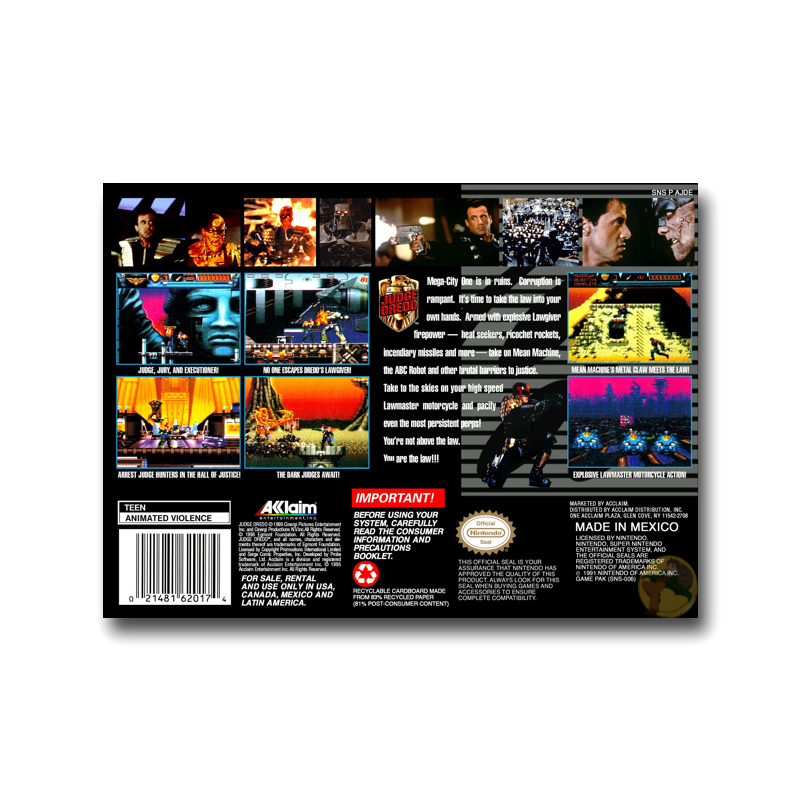 Judge Dredd (Nintendo SNES)