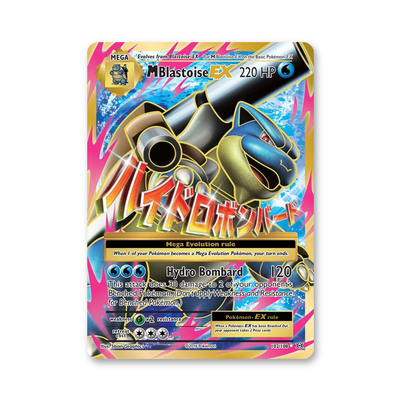 M Blastoise EX (Full Art) - 102/108 (XY- Evolutions)