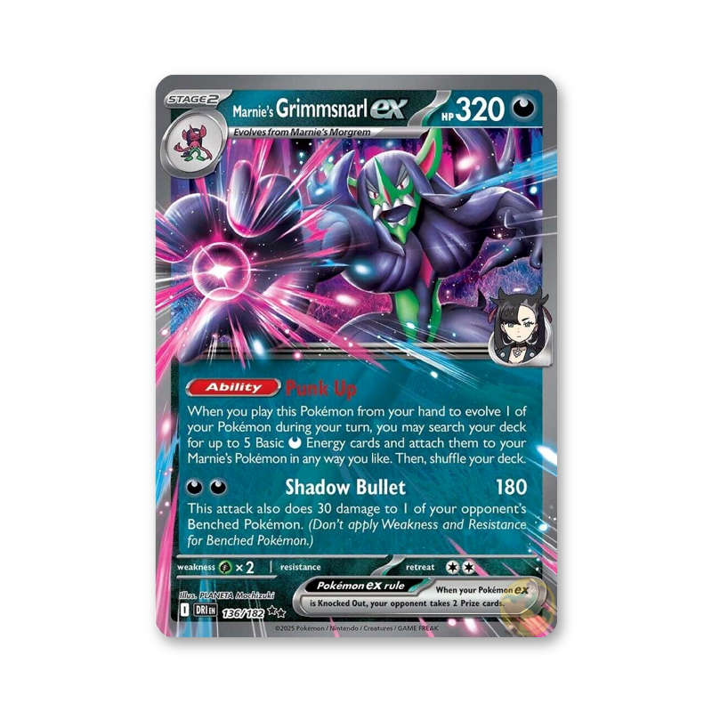 Marnie's Grimmsnarl ex - 136/182 (Destined Rivals)