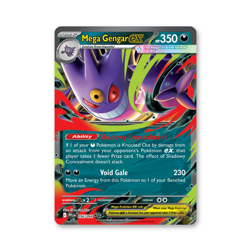 Mega Gengar ex - 056/094 (Phantasmal Flames)