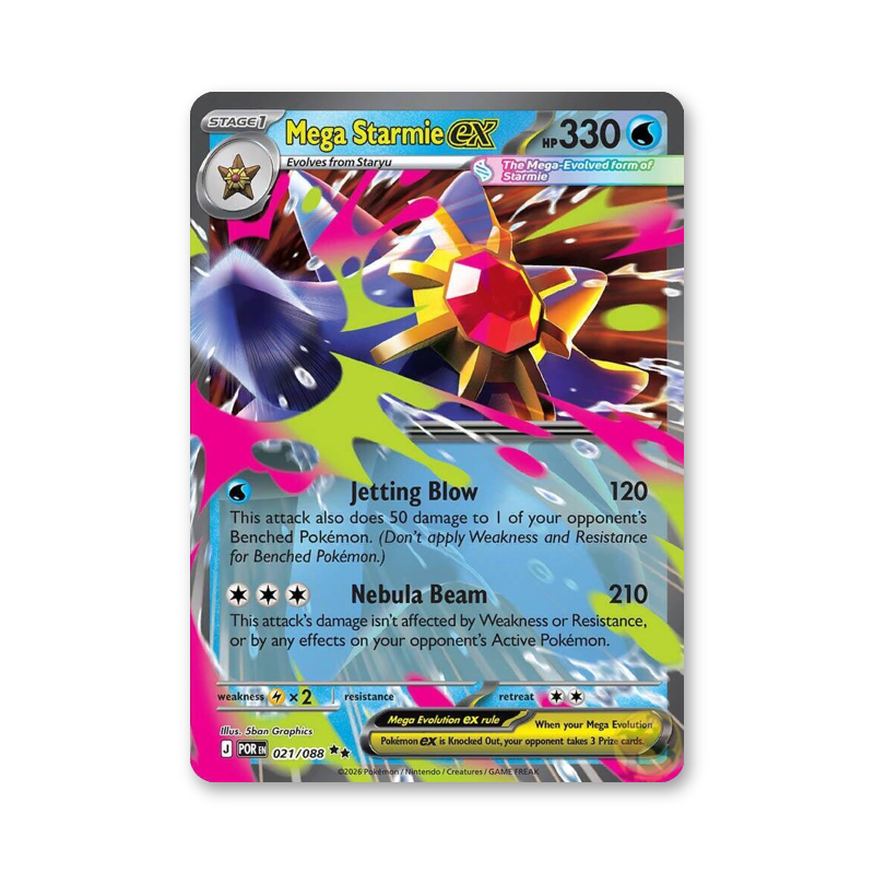 Mega Starmie ex - 021/088 (Perfect Order)