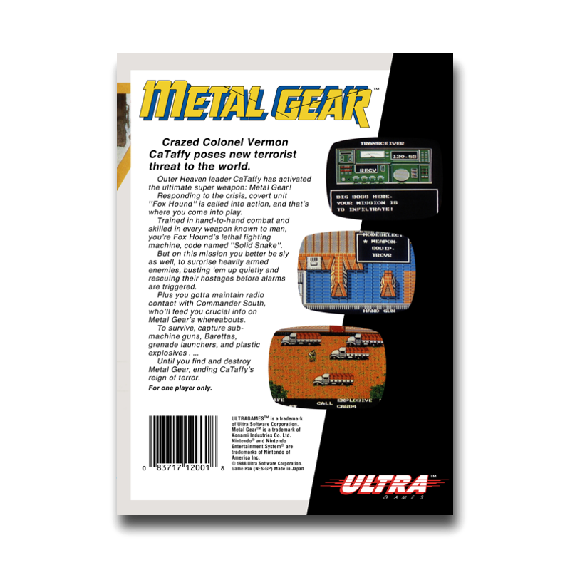 Metal Gear (Nintendo NES)