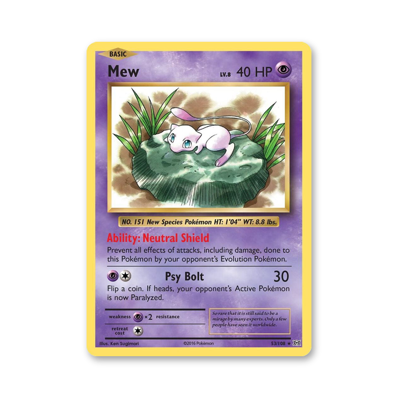 Mew - 53/108 (XY Evolutions)