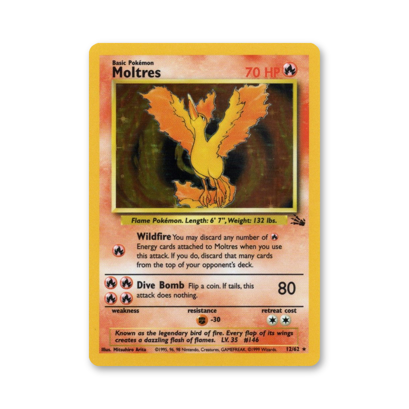 Moltres - 12/62 (Fossil Unlimited)