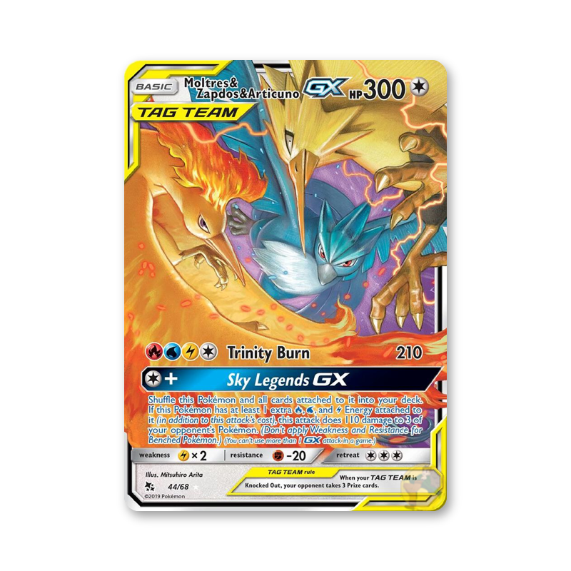 Moltres & Zapdos & Articuno GX - 44/68 (Hidden Fates)