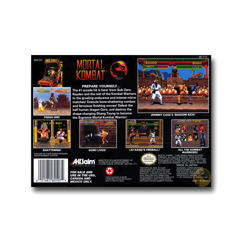 Mortal Kombat (Nintendo SNES)