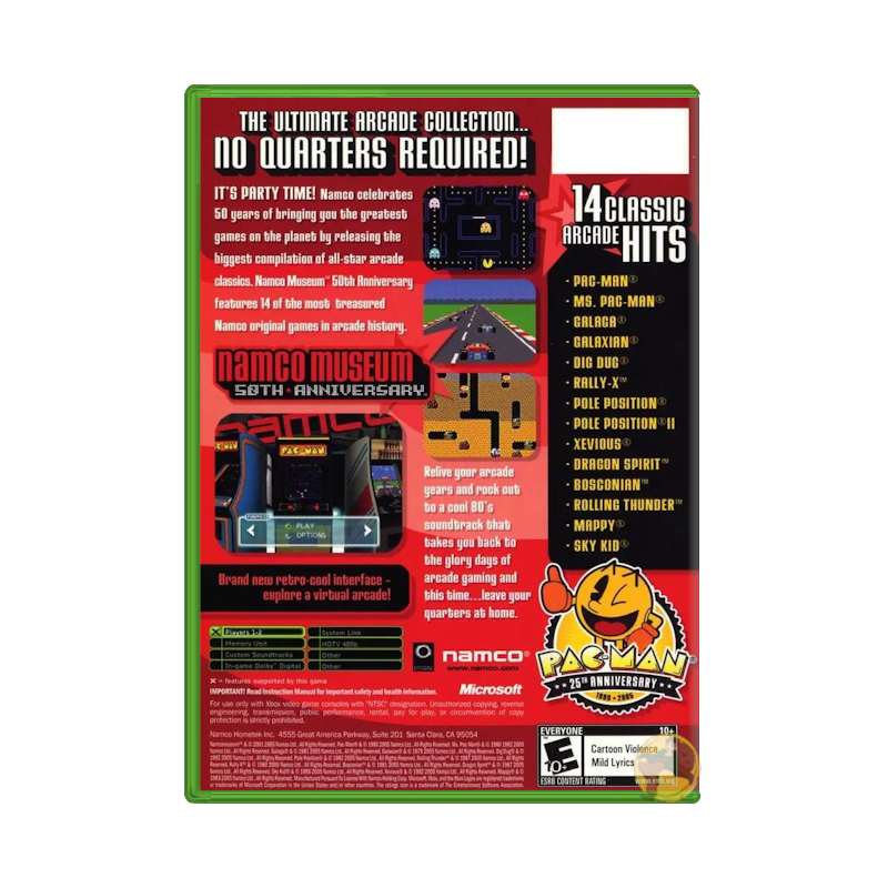 Namco Museum 50th Anniversary (Microsoft Xbox)