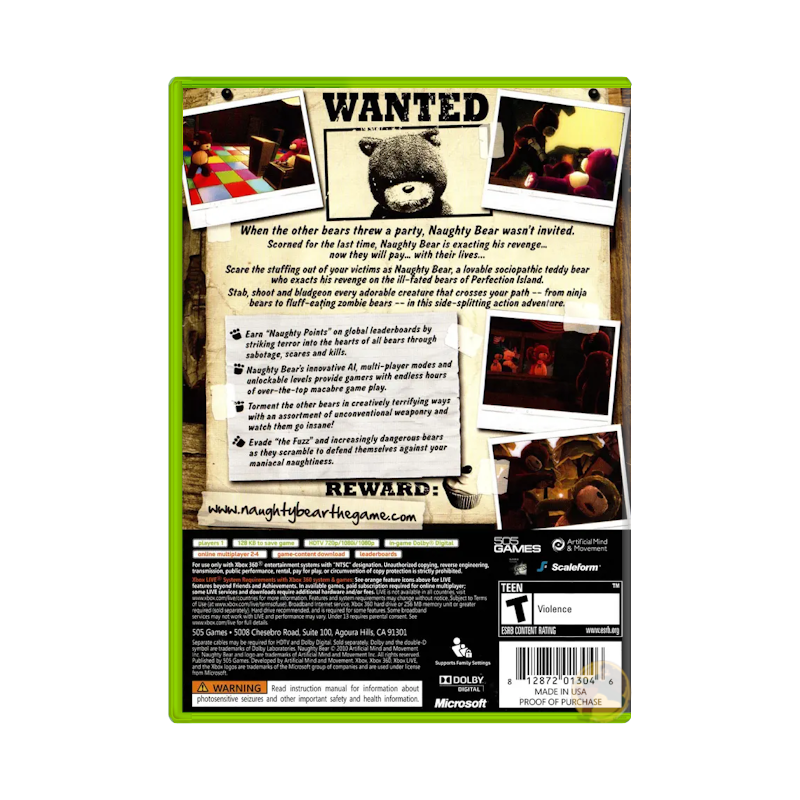 Naughty Bear (Xbox 360)