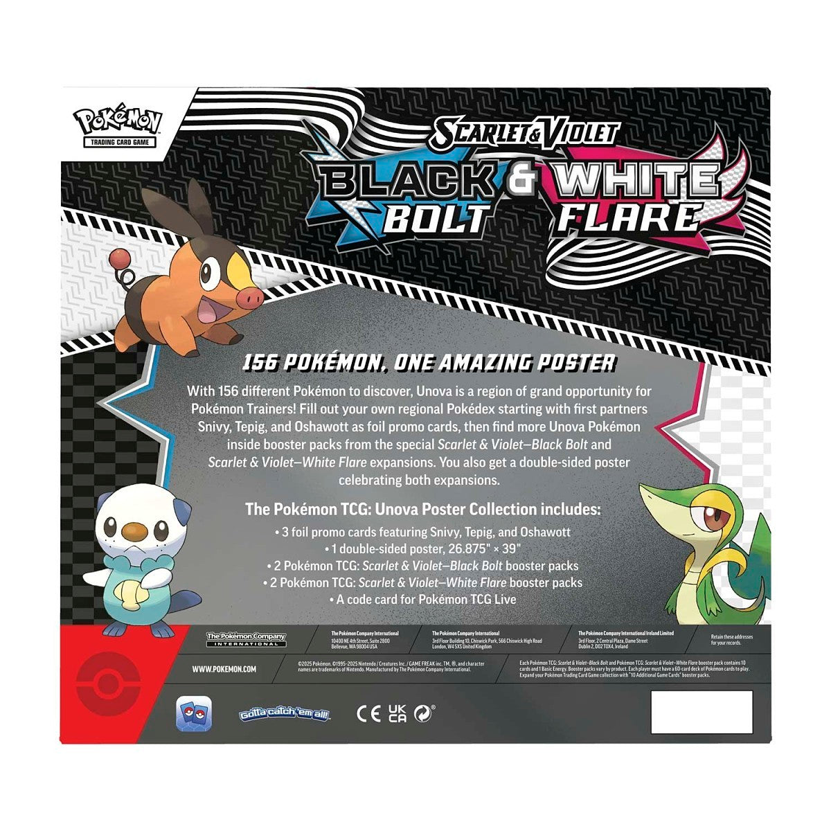 Pokémon TCG: Scarlet & Violet - Black Bolt & White Flare Poster Collection