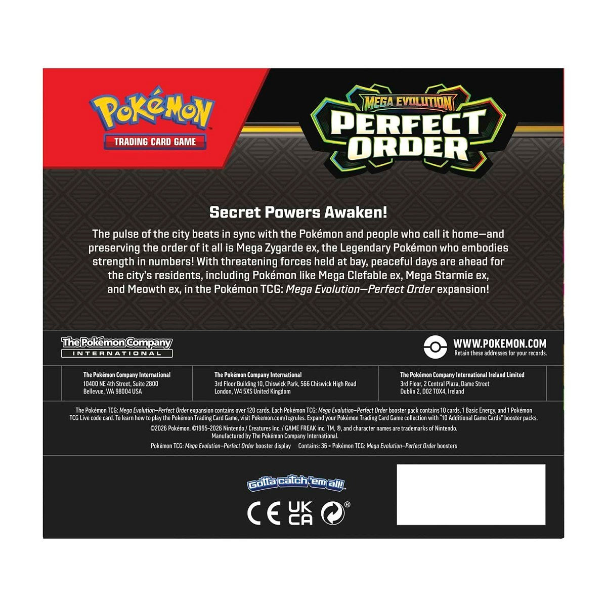 Pokémon TCG: Mega Evolution - Perfect Order Booster Box