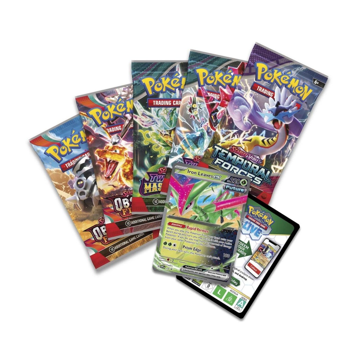 Pokémon TCG: Scarlet & Violet - Paradox Clash Tin (Iron Leaves ex)