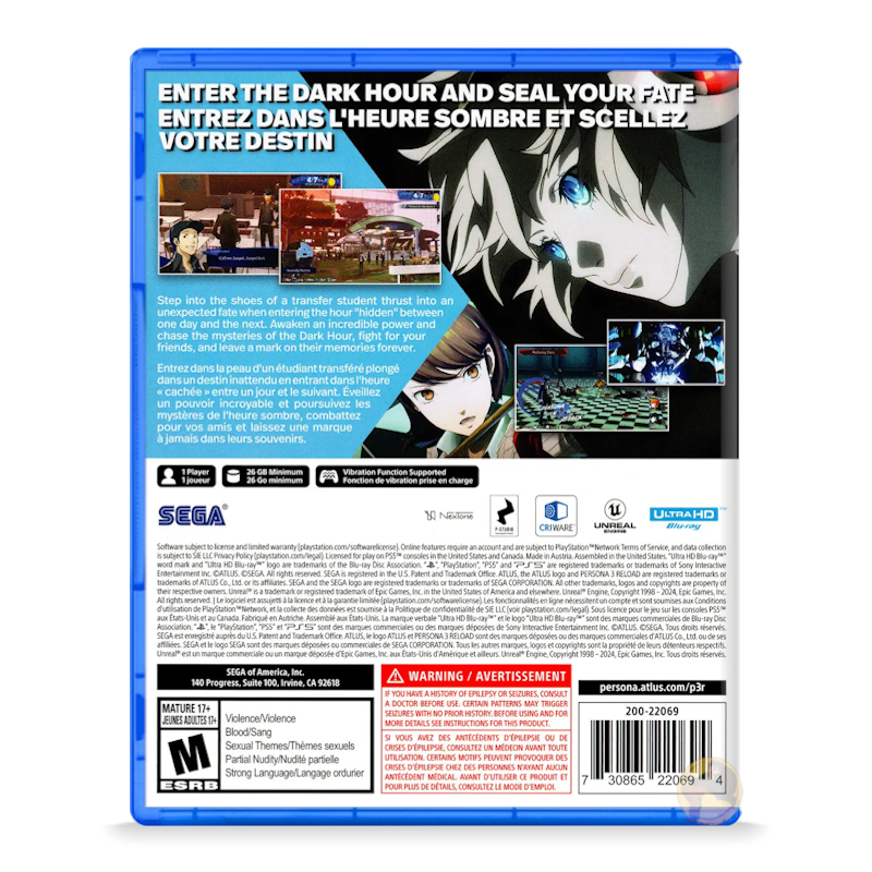 Persona 3 Reload (PlayStation 5)