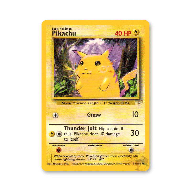 Pikachu (E3 Stamped) - 58/102 (Miscellaneous Cards & Products)