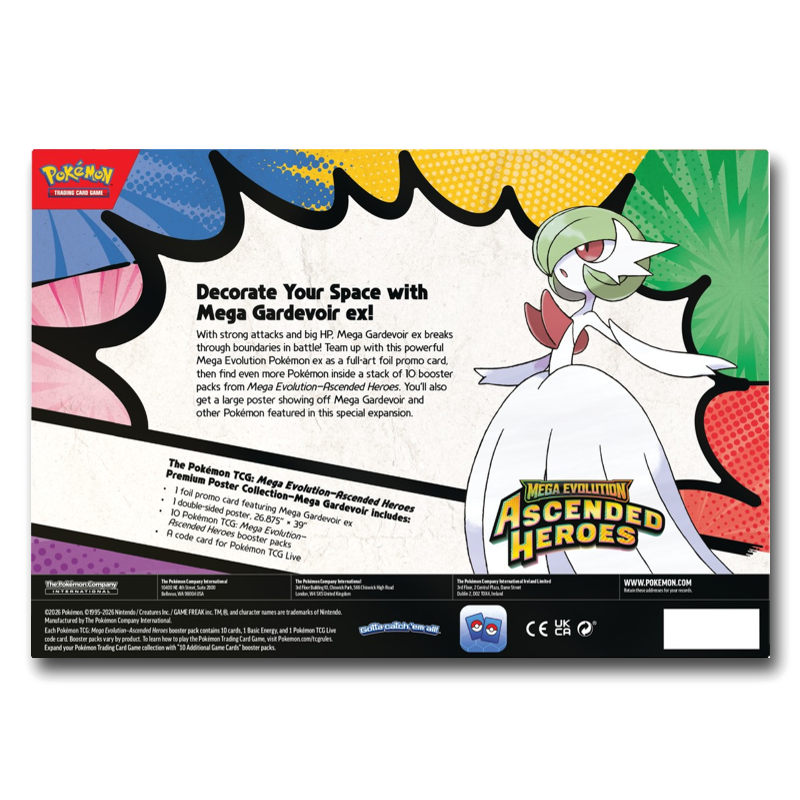 Pokemon TCG: Mega Evolution - Ascended Heroes Premium Poster Collection