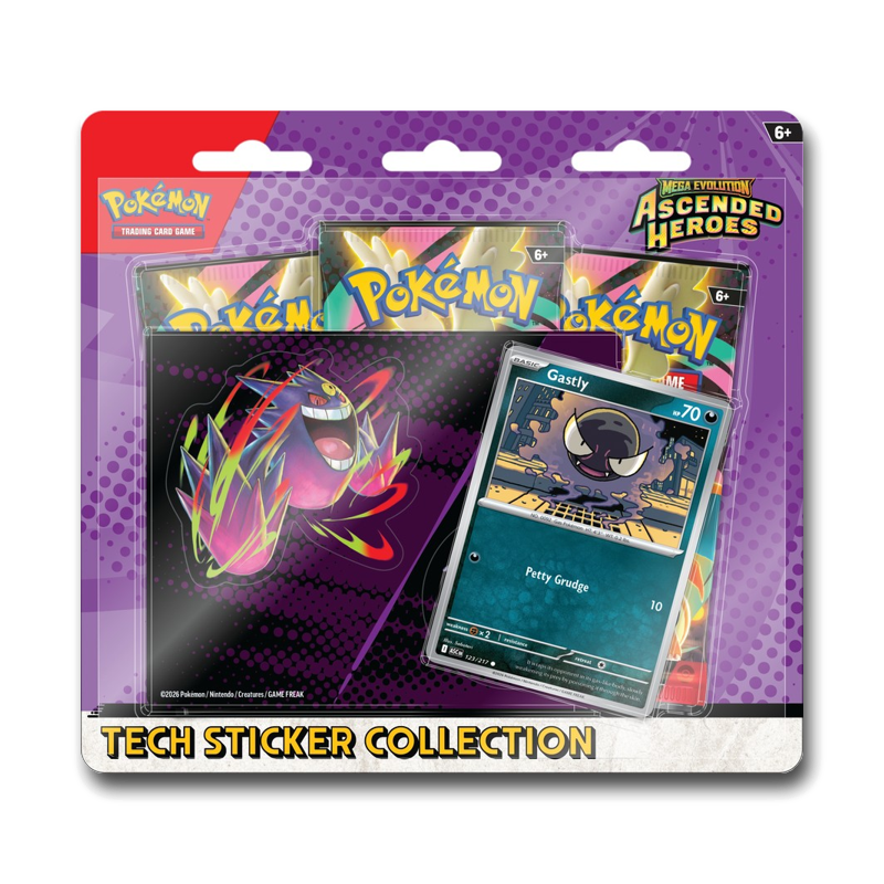 Pokémon TCG: Mega Evolution - Ascended Heroes Tech Sticker Collection (Styles Vary)