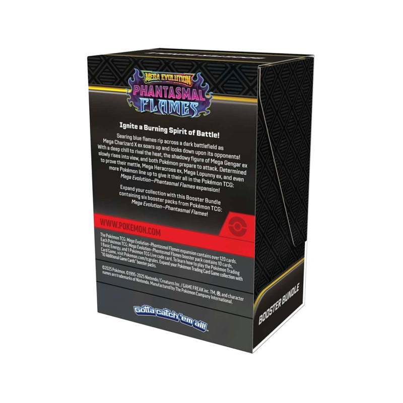 Pokémon TCG: Mega Evolution - Phantasmal Flames Booster Bundle (6 Packs)