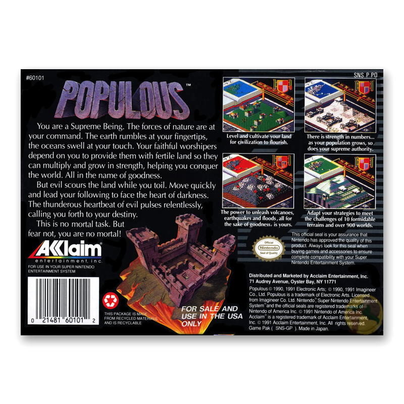 Populous (Nintendo SNES)